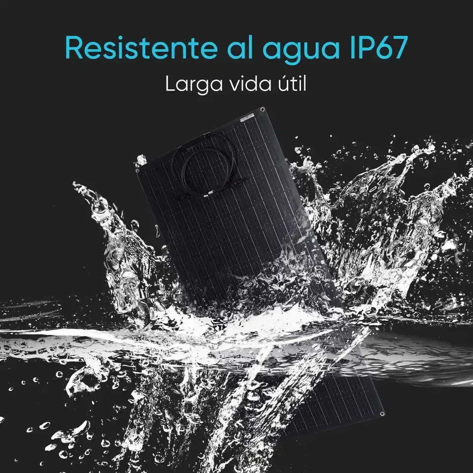 Panel solar flexible monocrist - Flexible Solar Panel reseña y precio