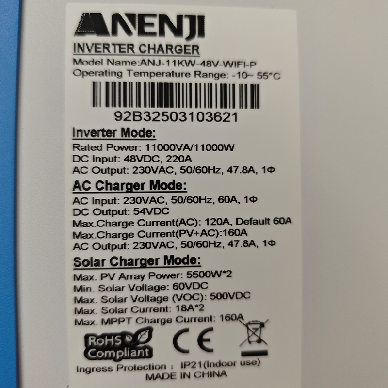 Inversor Solar Híbrido ANENJI  - Flexible Solar Panel reseña y precio